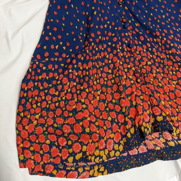 Vintage Trollied Dolly 3/4 Sleeve Floral Midi Dress Sz S - Picture 7 of 9